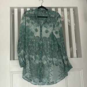 Calypso st Barth’s gorgeous green cotton shirt size large